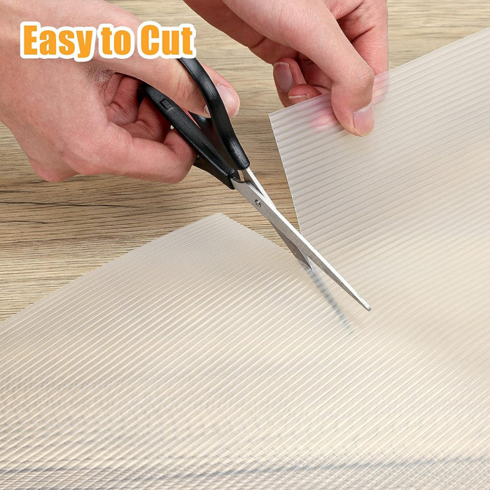 True & Tidy Glomen Premium Clear NonSlip Shelf And Drawer Liner 12